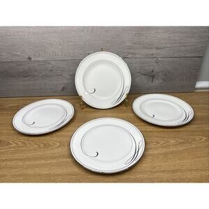 WATERFORD Fine Bone China Ballet Ribbon 8.25” Salad Plate - Set of 4